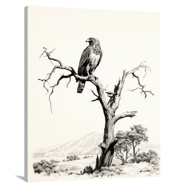 Hawk's Watch - Canvas Print