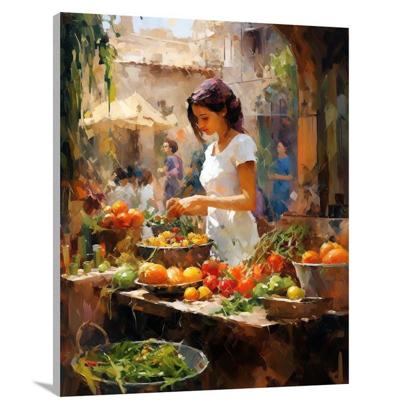 Healthy Eating: A Gastronomic Melange - Canvas Print