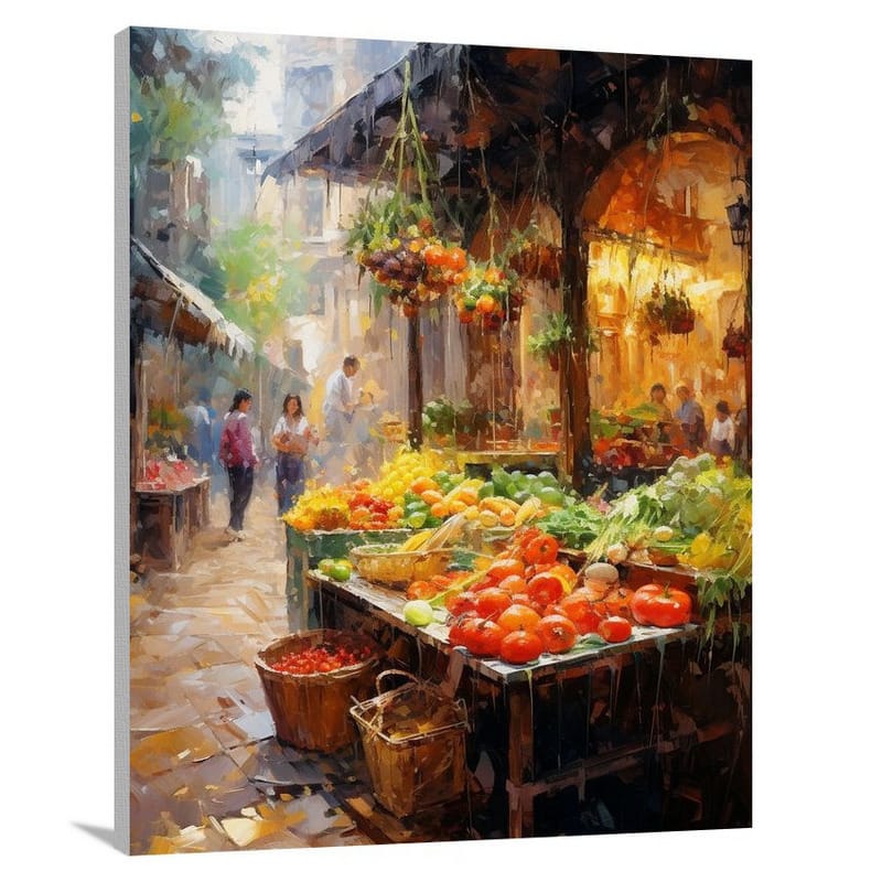 Healthy Eating: A Global Palette - Canvas Print