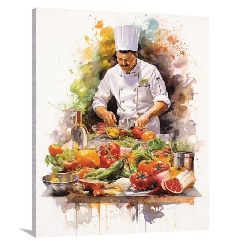 Healthy Eating: Culinary Melting Pot - Canvas Print