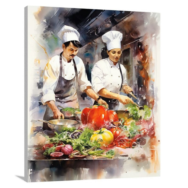 Healthy Eating: Culinary Symphony - Canvas Print
