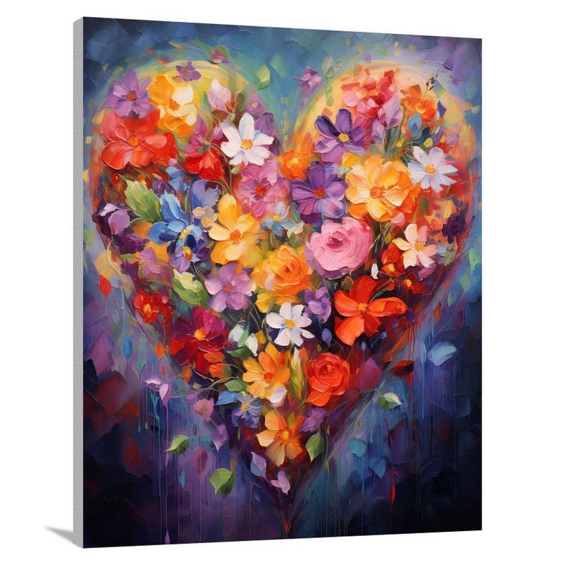 Heart's Blossom - Canvas Print