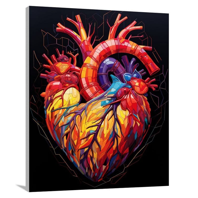 Heart's Kaleidoscope - Canvas Print