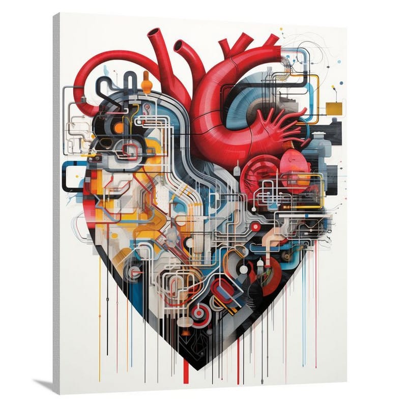 Heart's Labyrinth - Canvas Print