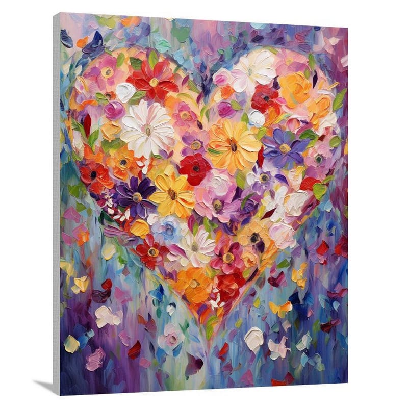 Heart's Mosaic - Canvas Print