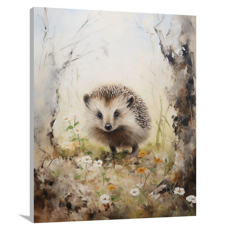 Hedgehog's Haven - Minimalist - Canvas Print