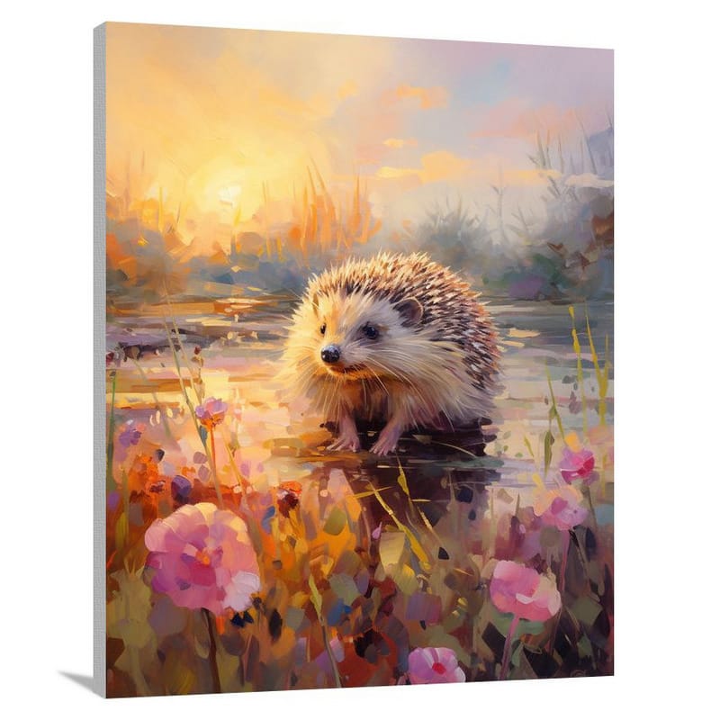 Hedgehog's Serenade - Canvas Print