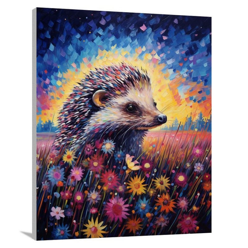Hedgehog's Wild Dance - Pop Art - Canvas Print