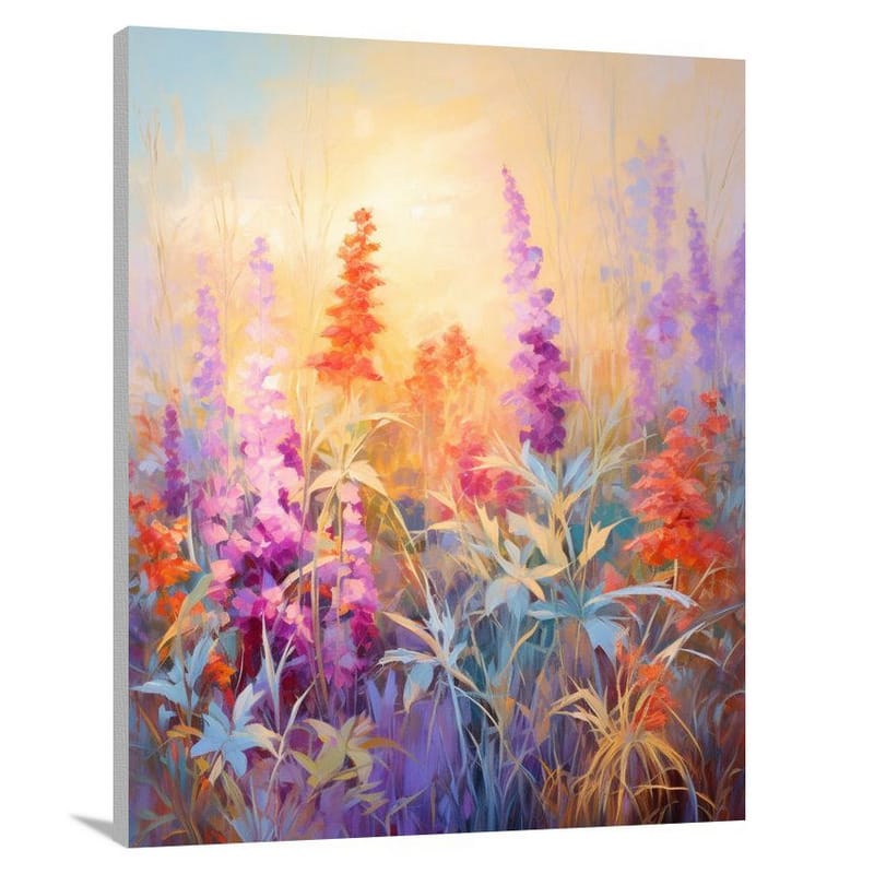Herbs in Bloom - Impressionist - Canvas Print