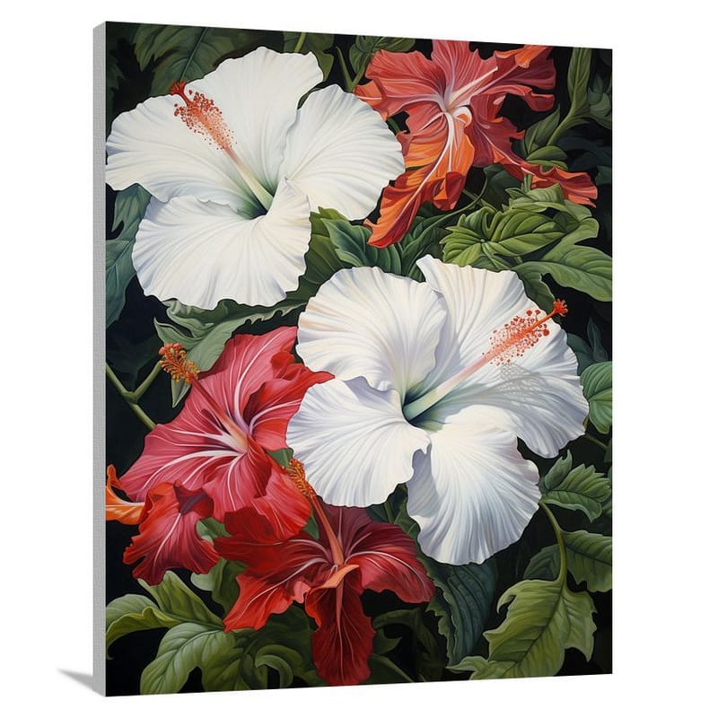 Hibiscus - Contemporary Art - Contemporary Art - Canvas Print