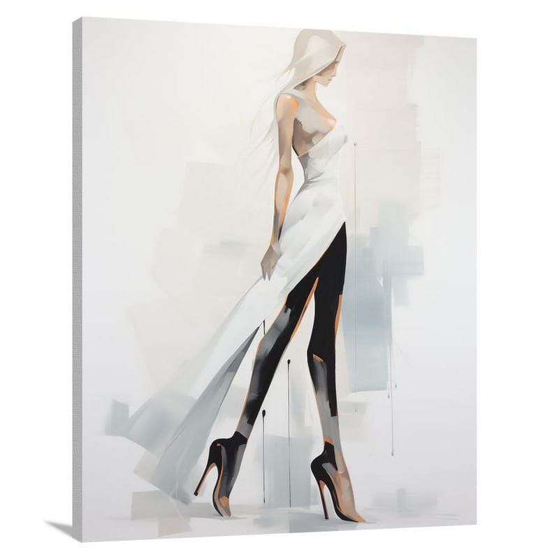 High Heel Elegance - Canvas Print
