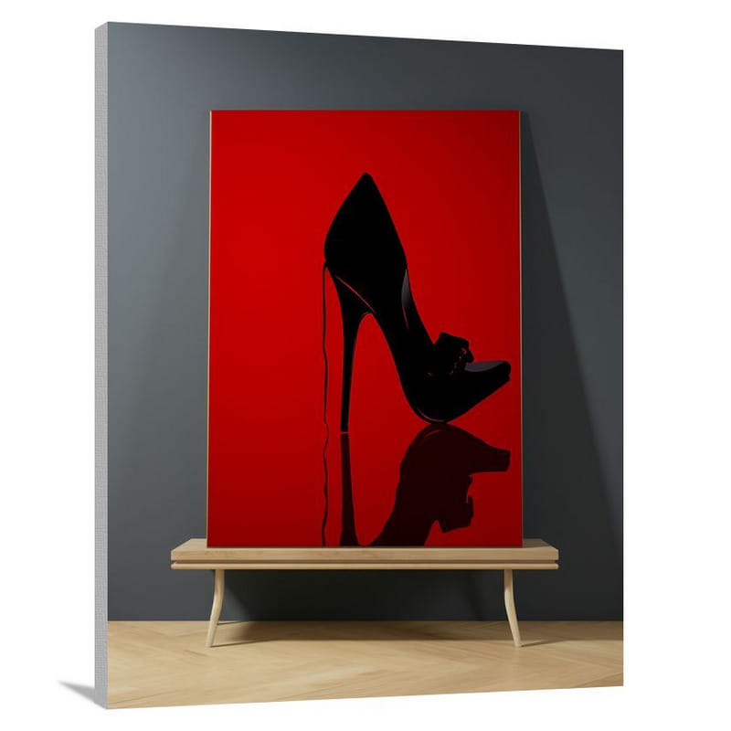 High Heel Elegance - Minimalist - Canvas Print