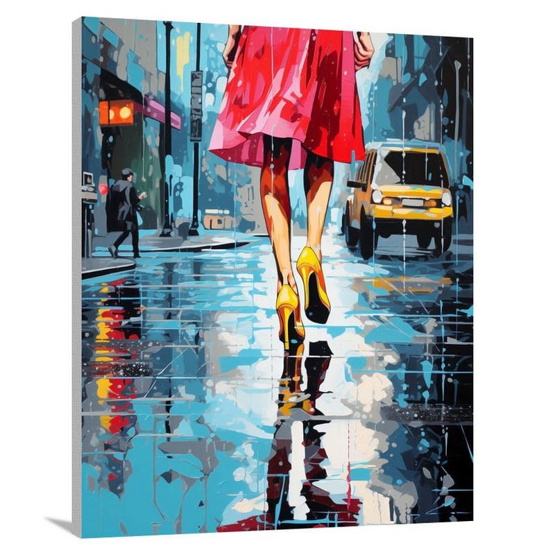 High Heel Rain Dance - Canvas Print