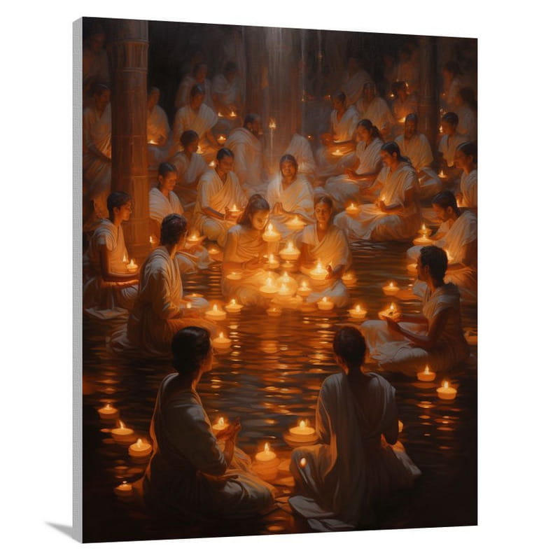 Hinduism: Illuminated Devotion - Canvas Print