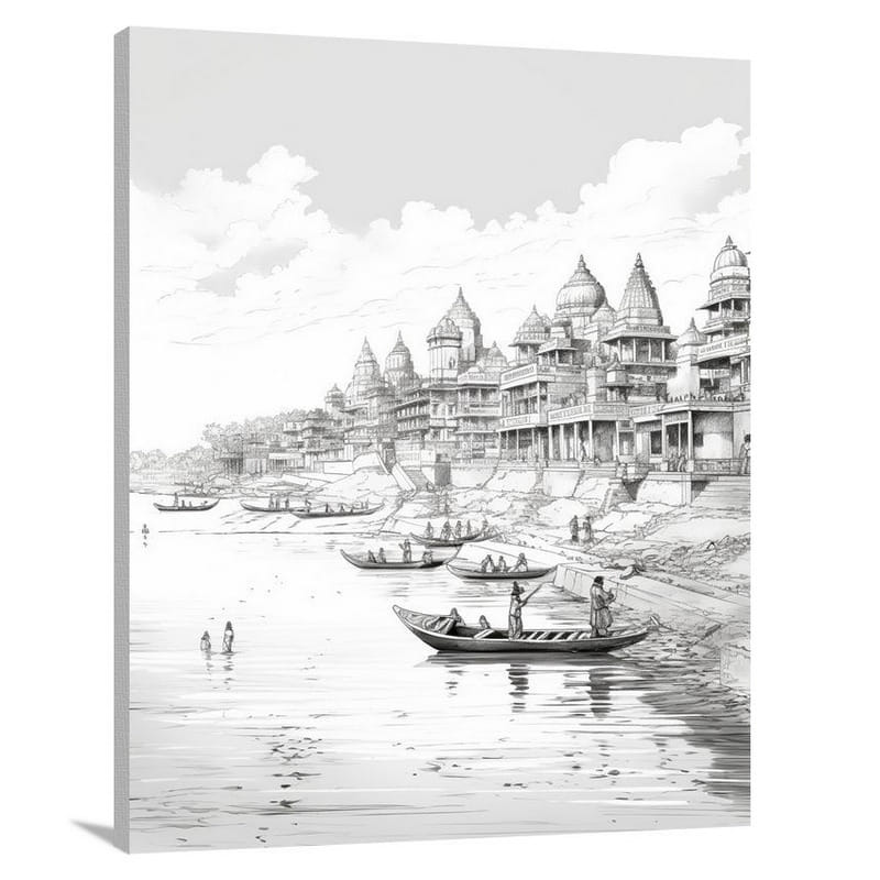 Hinduism: Sacred Serenity - Canvas Print