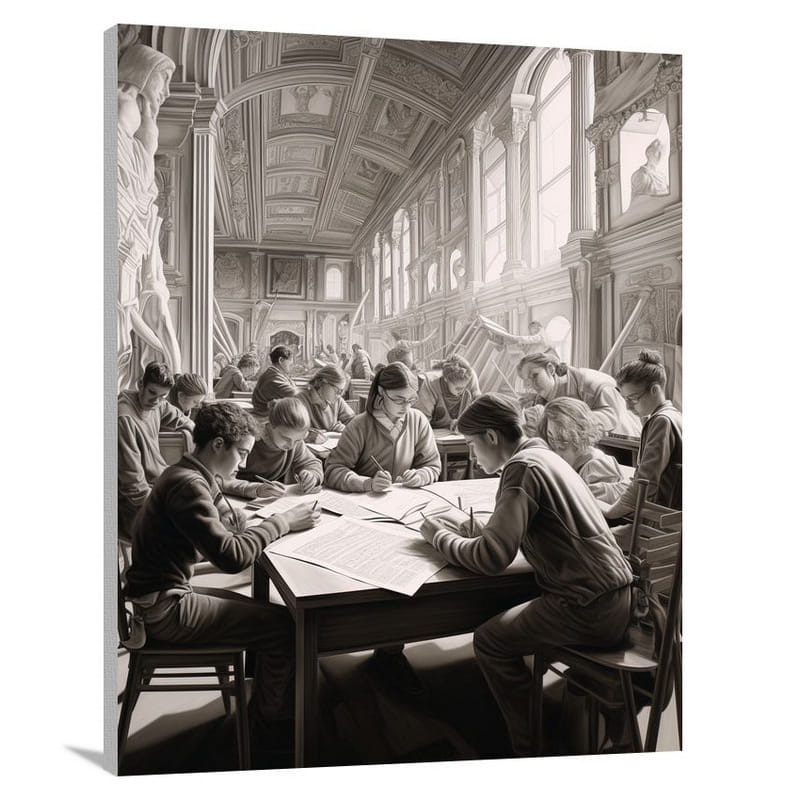 History's Classroom - Canvas Print