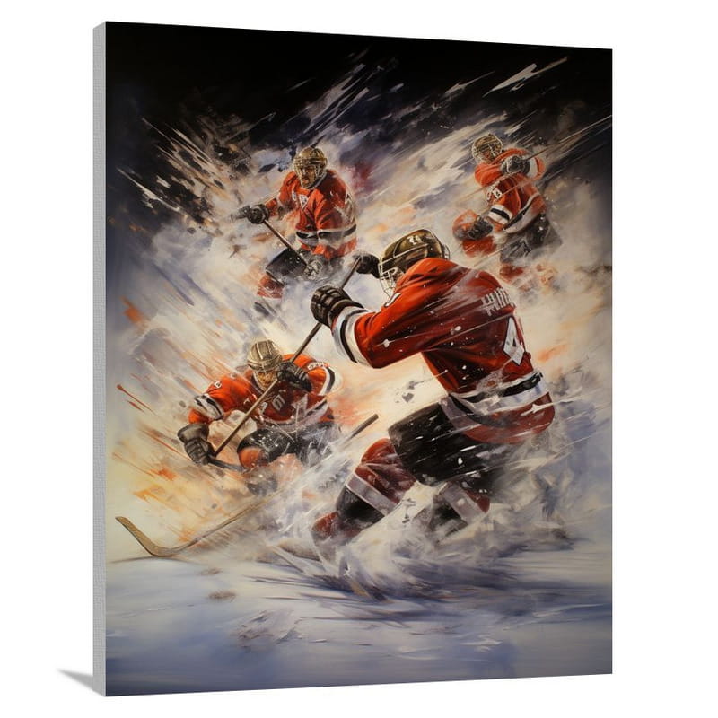 Hockey Heroes: - Canvas Print