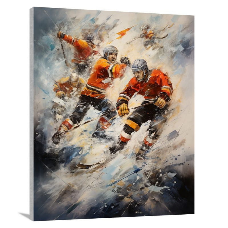 Hockey Heroes: The Winning Goal - Canvas Print