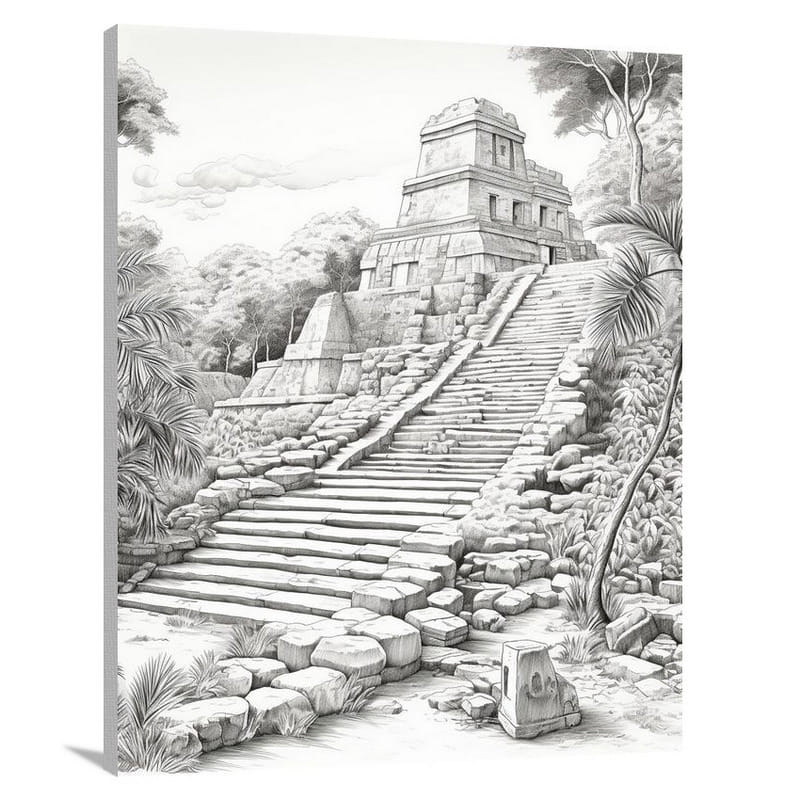 Honduran Jungle: Ancient Echoes - Canvas Print