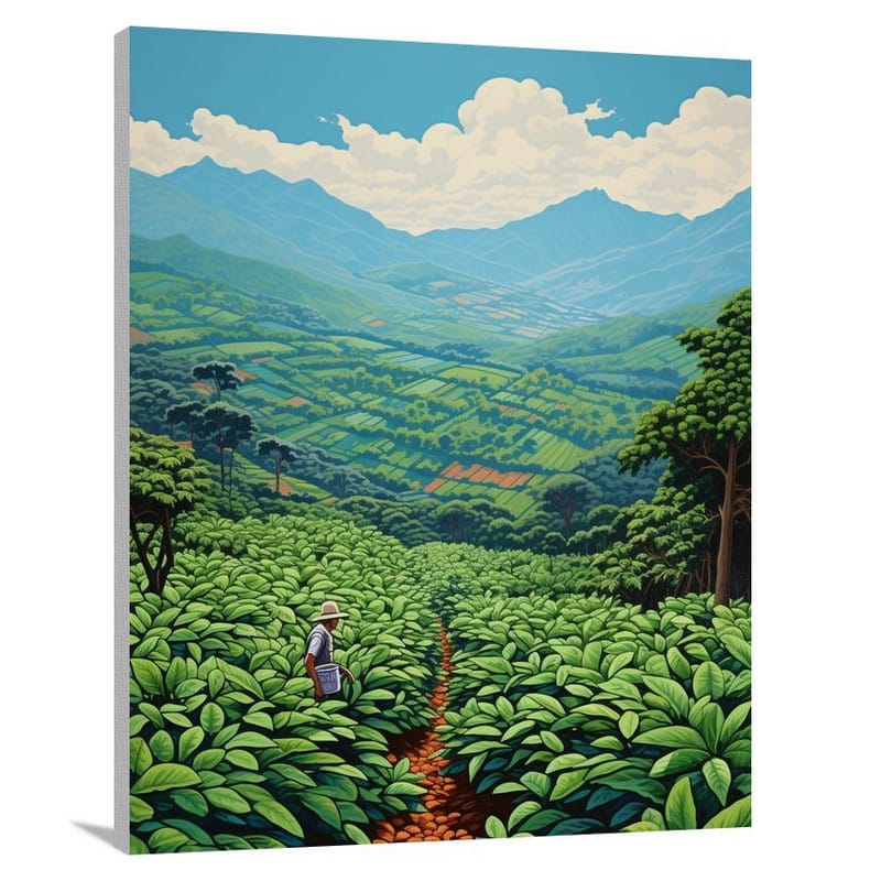 Honduras' Coffee Symphony - Canvas Print