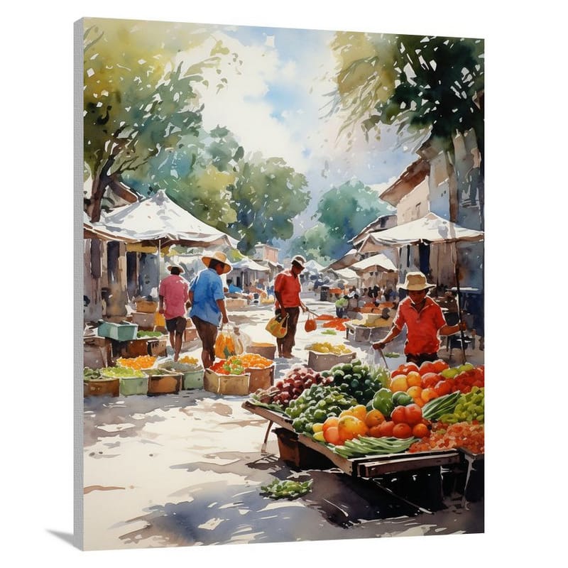 Honduras Market - Canvas Print
