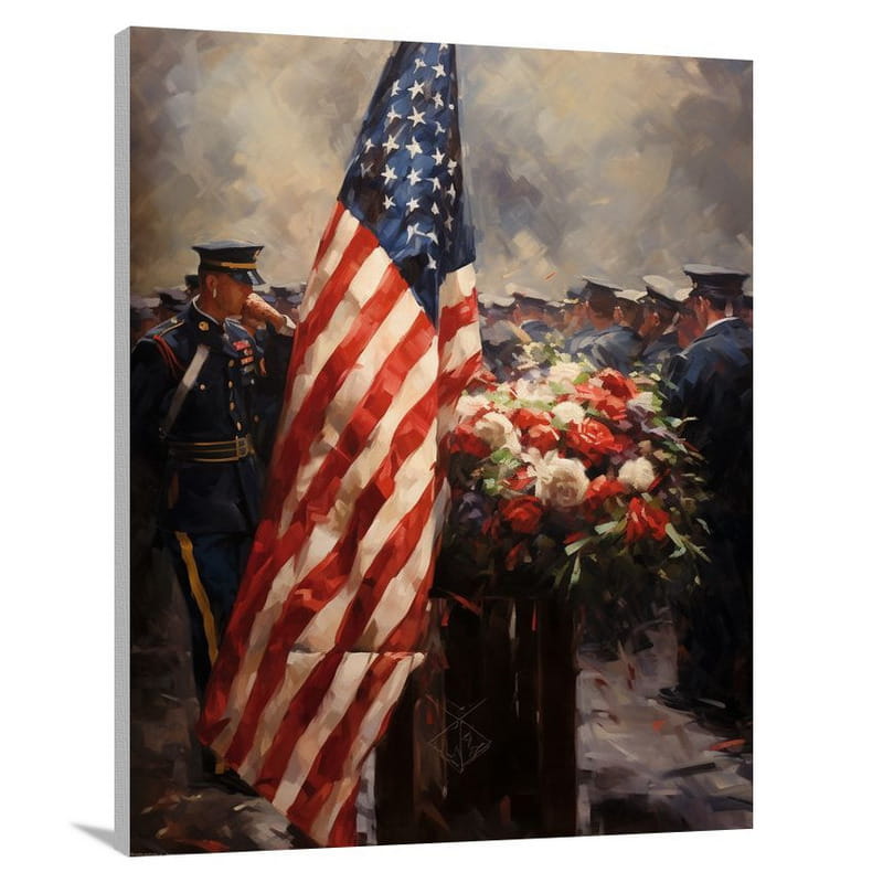 Honoring Heroes: Veterans Day Reflections - Canvas Print