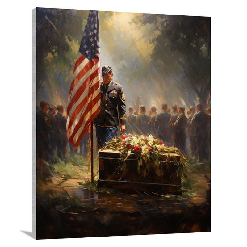 Honoring Sacrifice: Veterans Day Reflections - Canvas Print