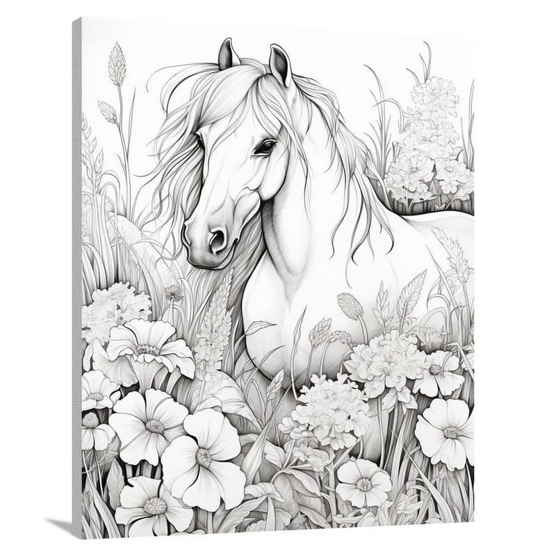 Horse's Meadow - Canvas Print