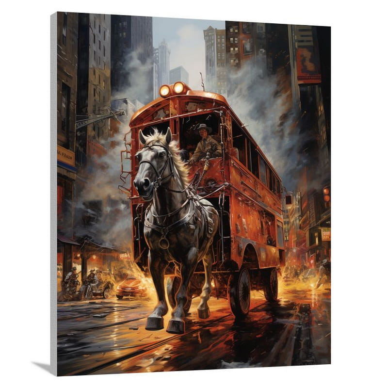Horseback Rush - Canvas Print