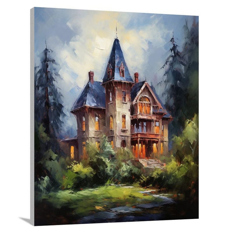 House in the Woods - Canvas Print