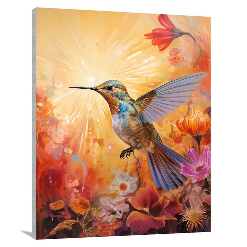 Hummingbird's Delight - Pop Art - Canvas Print
