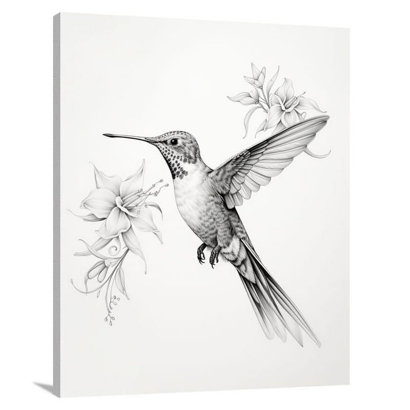 Hummingbird's Flight - Canvas Print