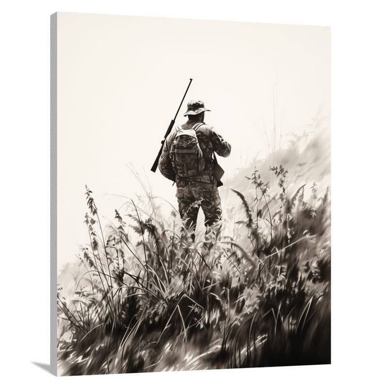 Hunting Shadows: Through the Lens - Canvas Print