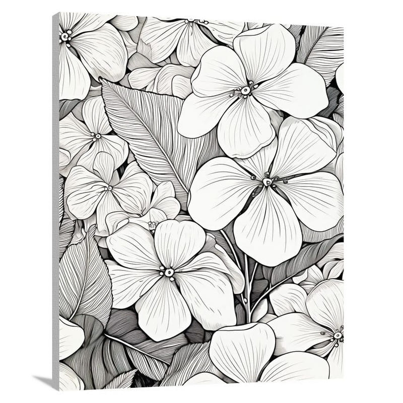 Hydrangea Harmony - Canvas Print
