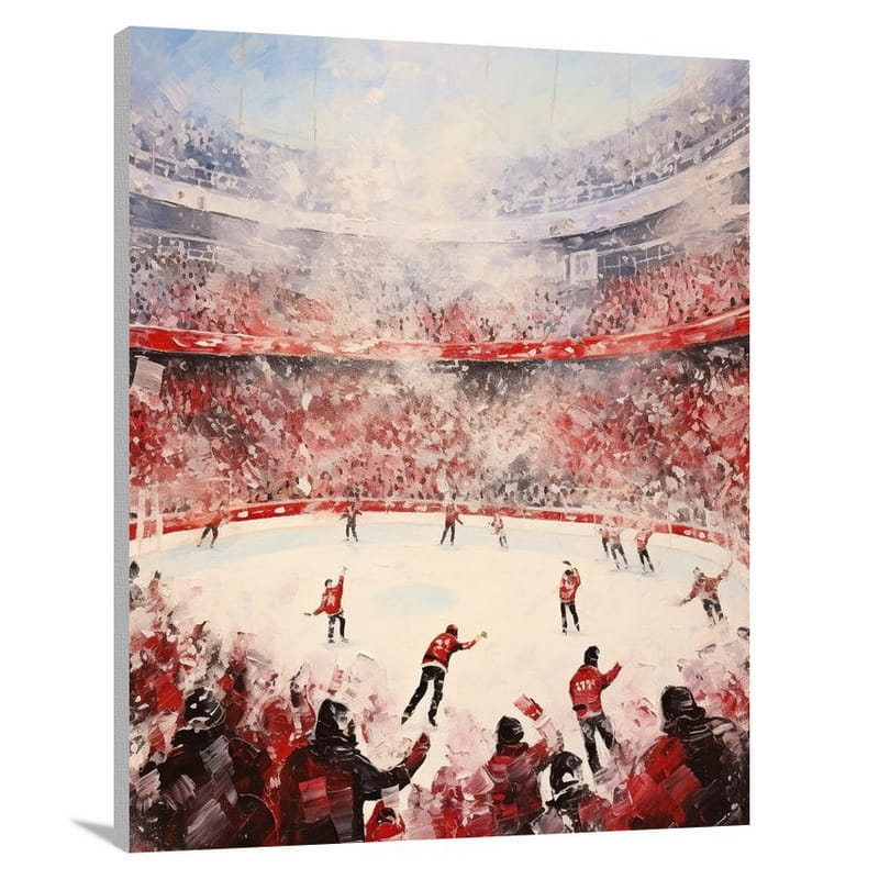 Ice Skating Spectacle - Contemporary Art - Canvas Print