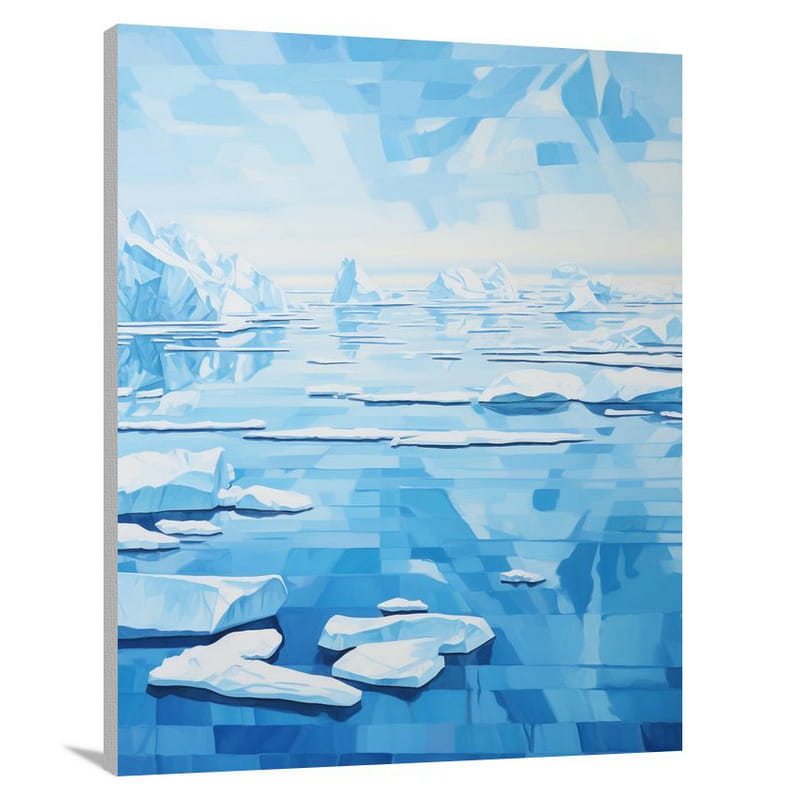 Iceberg - Minimalist - Canvas Print