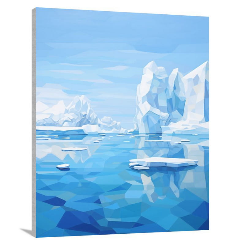 Iceberg Symphony - Minimalist - Canvas Print