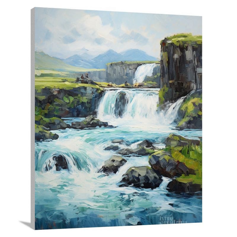 Icelandic Waterfalls - Canvas Print