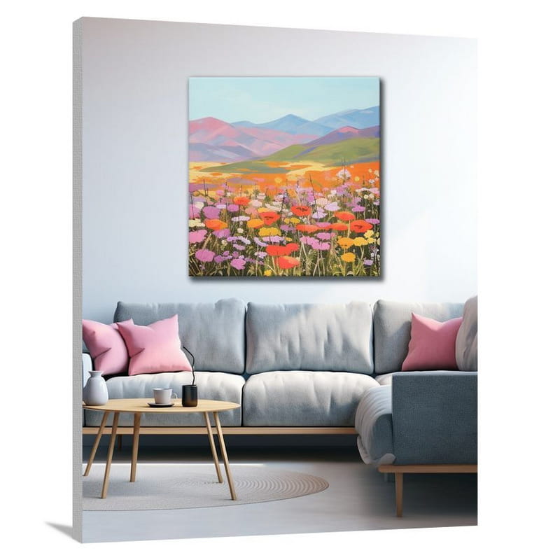 Idaho Blooms - Minimalist - Canvas Print