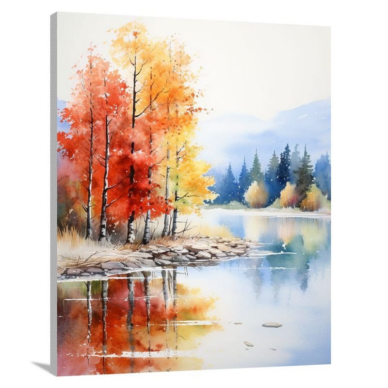 Idaho's Autumn Reflections - Canvas Print