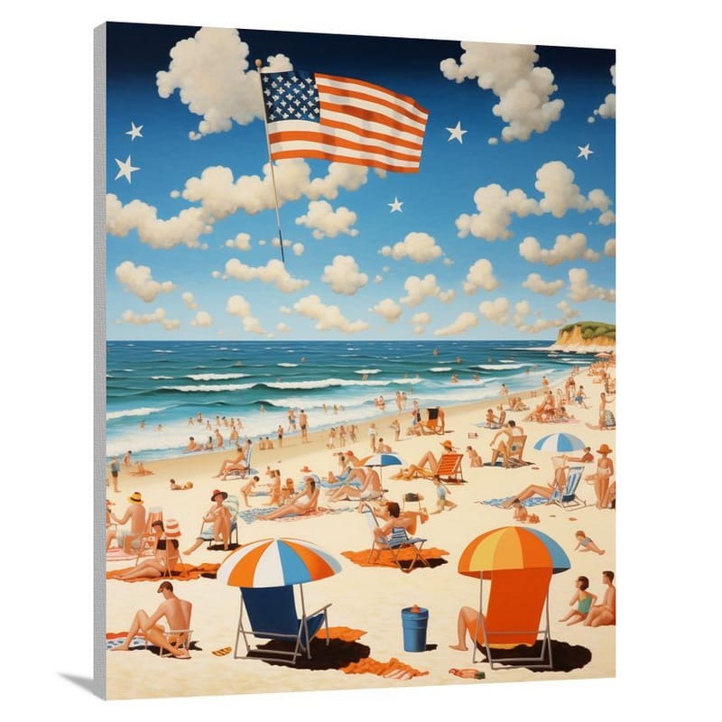 Independence Day Bliss - Contemporary Art - Canvas Print