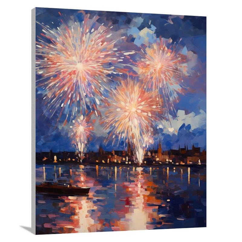 Independence Day Spectacular - Impressionist - Canvas Print
