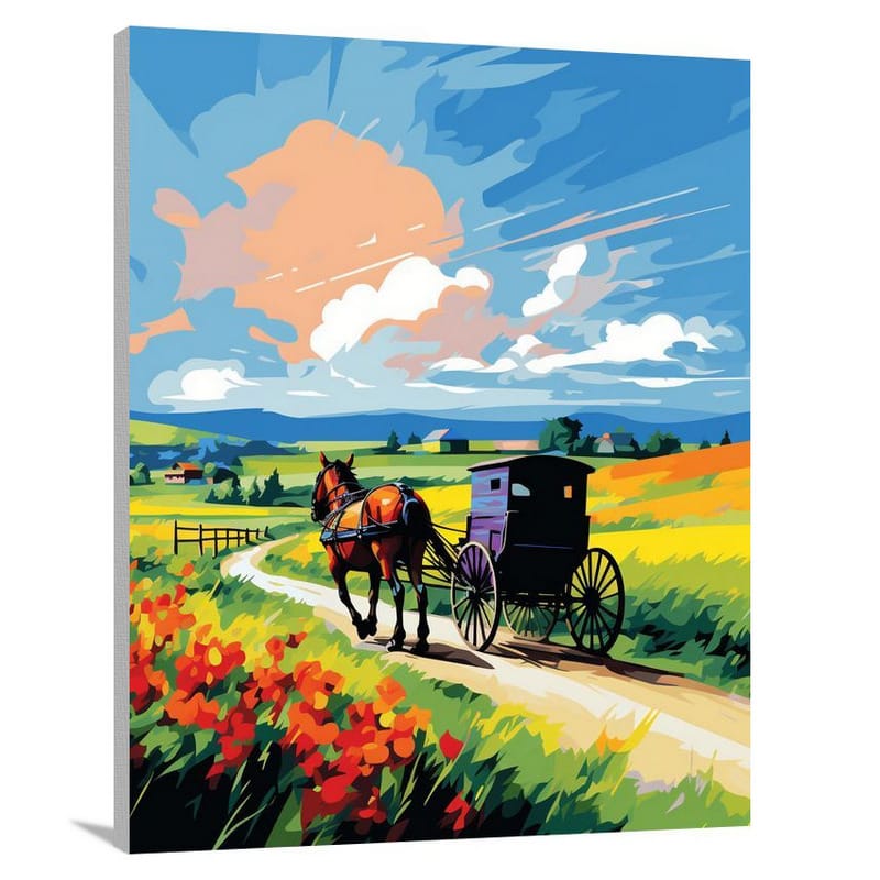 Indiana's Amish Charm - Canvas Print