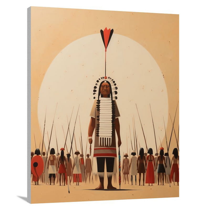 Indigenous Resilience: A Global Tapestry - Canvas Print