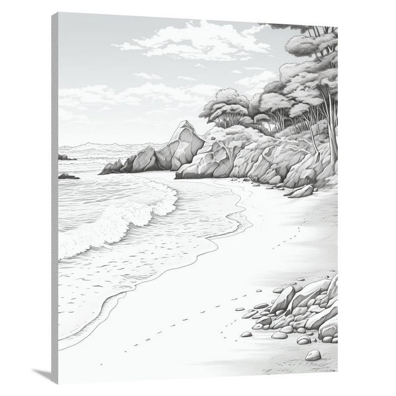 Indonesia's Tranquil Shores - Canvas Print