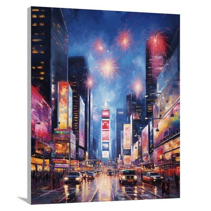 Inspirational Fireworks - Canvas Print