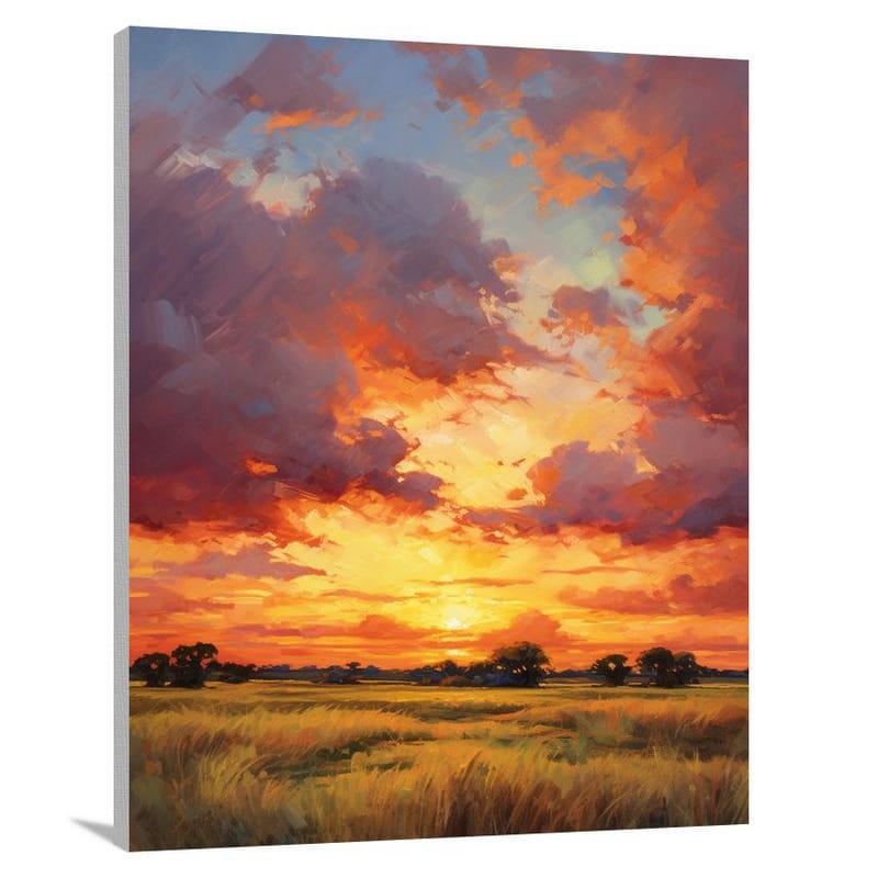 Iowa Sunset - Canvas Print