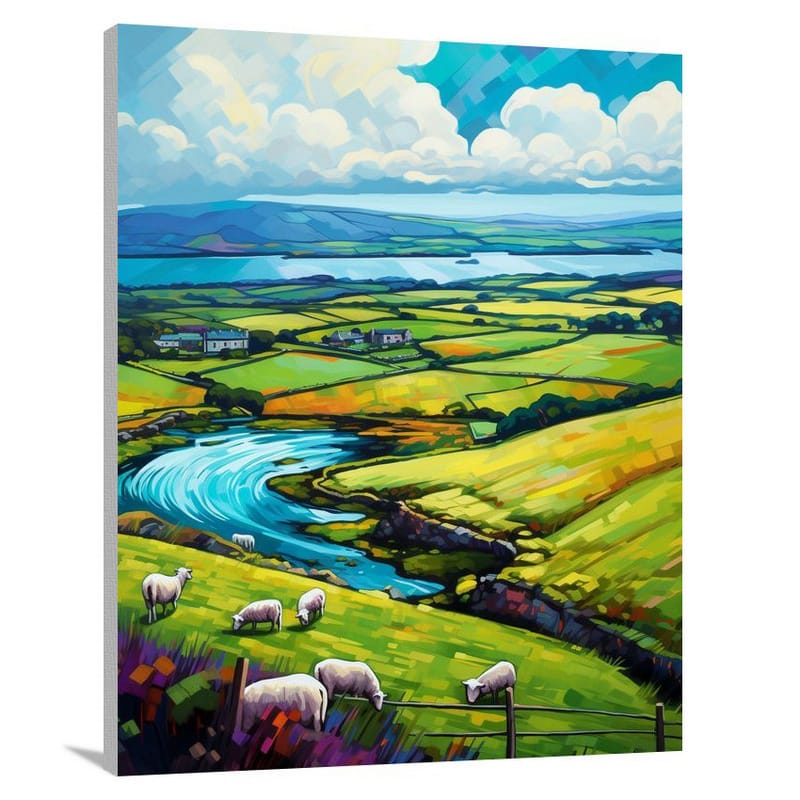 Ireland's Serene Pastures - Canvas Print
