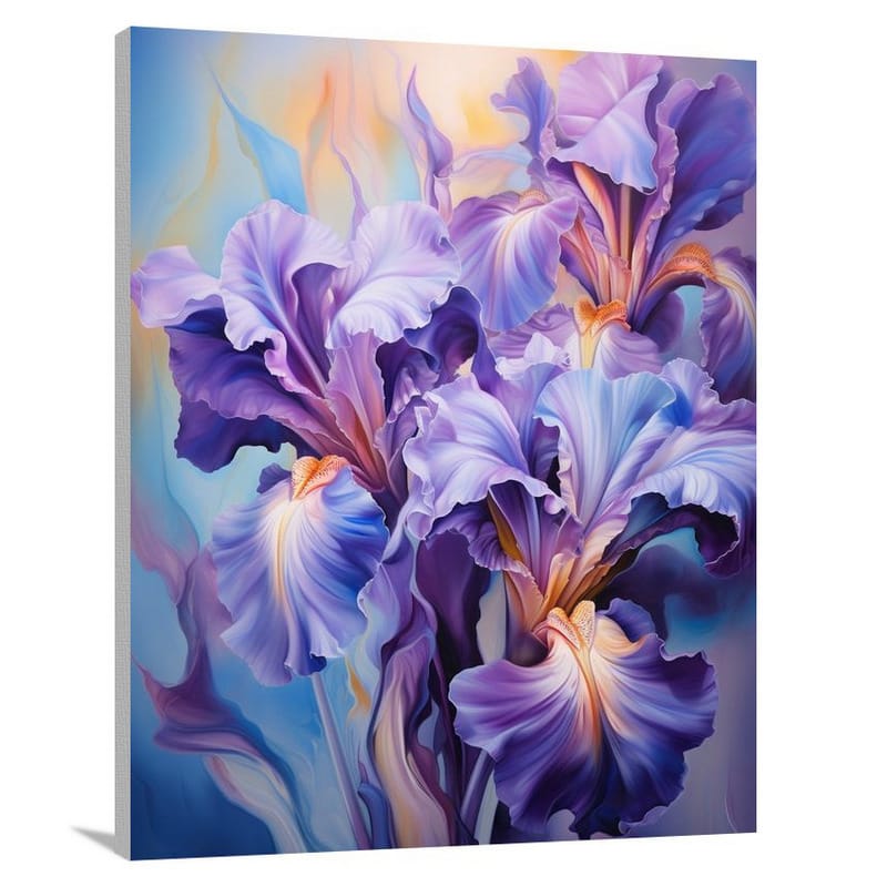 Iris Blooms - Contemporary Art - Canvas Print