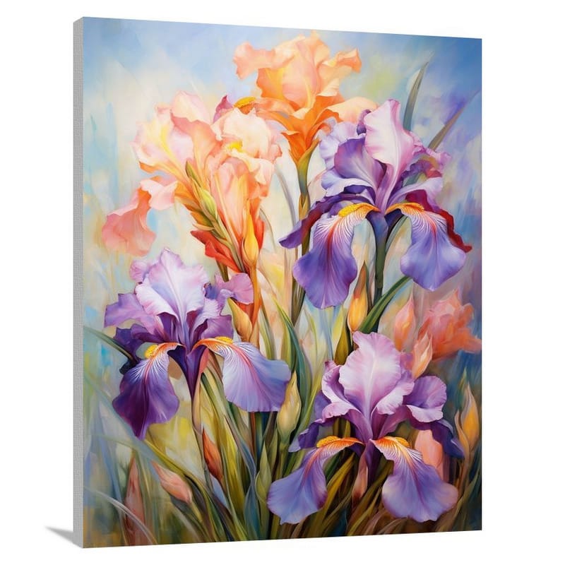 Iris in Bloom - Canvas Print